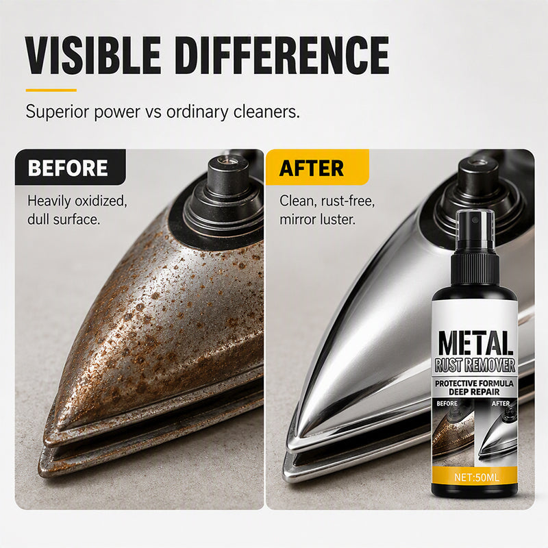 Dissolve Rust Instantly! Industrial-Strength No-Scrub Metal Restorer