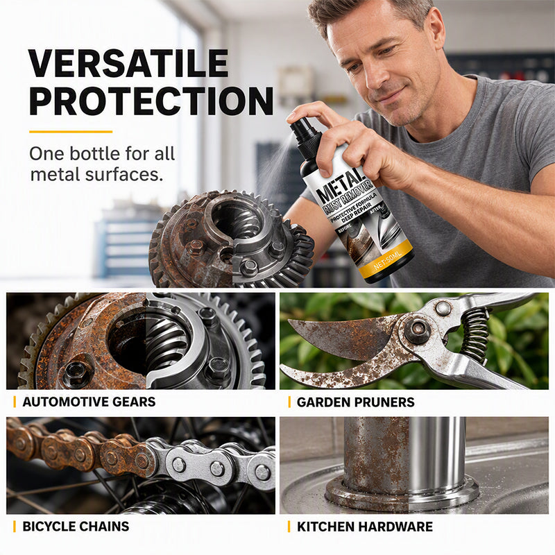 Dissolve Rust Instantly! Industrial-Strength No-Scrub Metal Restorer