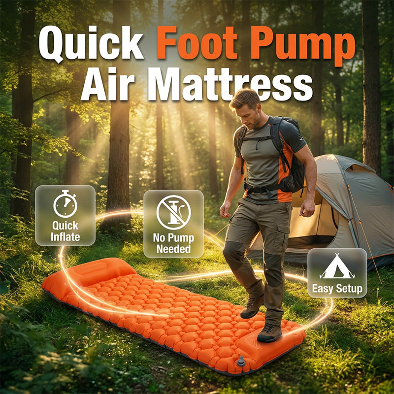 Inflate in 30 Seconds! Pocket-Sized No-Pump Camping Mat