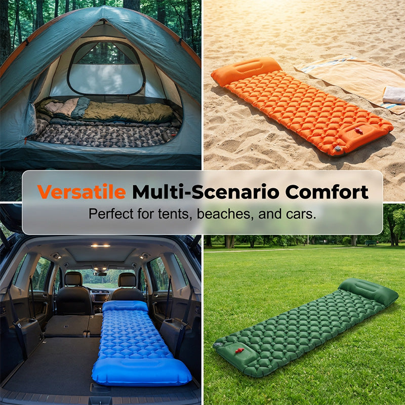 Inflate in 30 Seconds! Pocket-Sized No-Pump Camping Mat