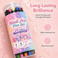 Create Nail Art Instantly! 24-Color Dual-Ended Nail Pens Set