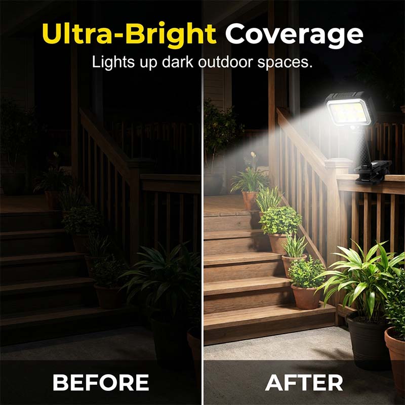 Light Up Anywhere Instantly! No-Wiring Clip-On Solar Light