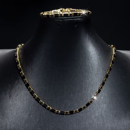 Add Street-Luxe Shine Instantly! Cubic Zircon Men's Jewelry Set