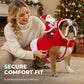 Funny Christmas Dog Reindeer Riding Costume