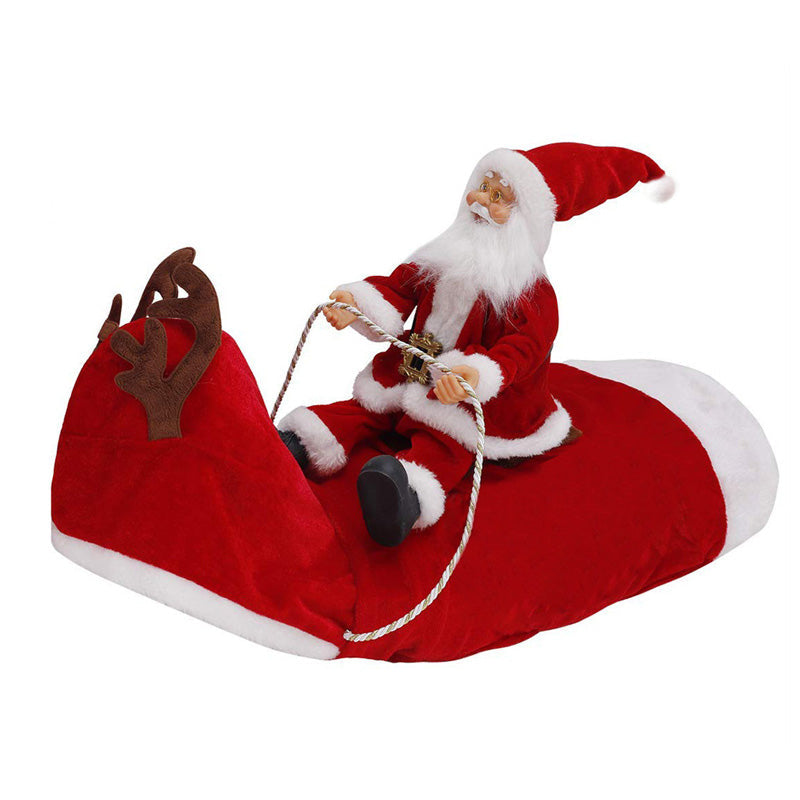 Funny Christmas Dog Reindeer Riding Costume