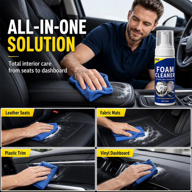 Clean Every Car Surface Instantly! pH-Neutral No-Drip Foam Spray