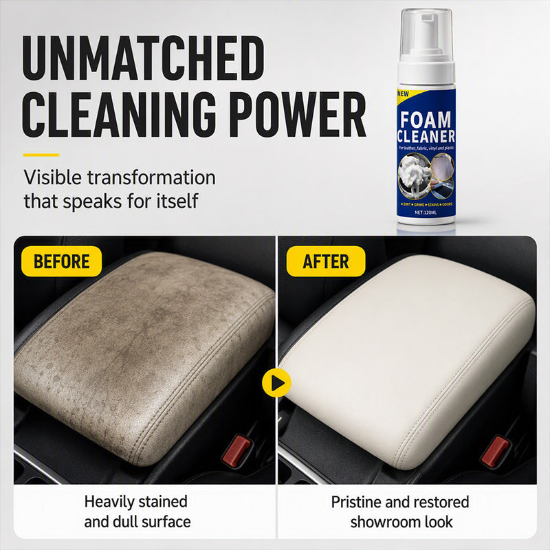 Clean Every Car Surface Instantly! pH-Neutral No-Drip Foam Spray