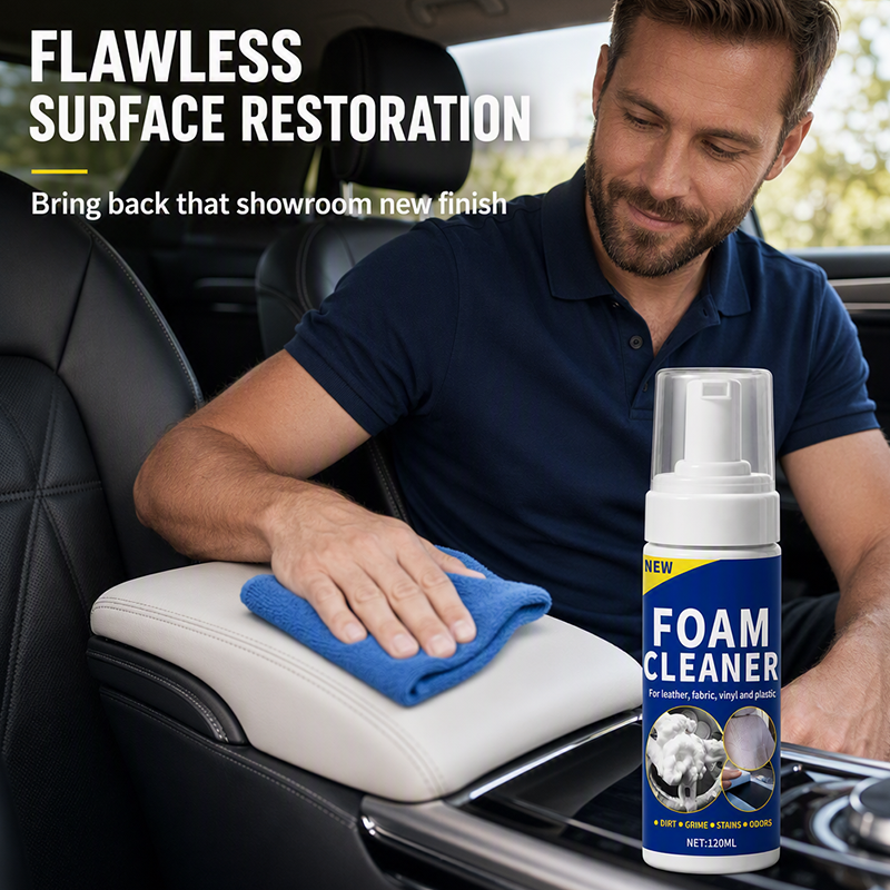 Clean Every Car Surface Instantly! pH-Neutral No-Drip Foam Spray