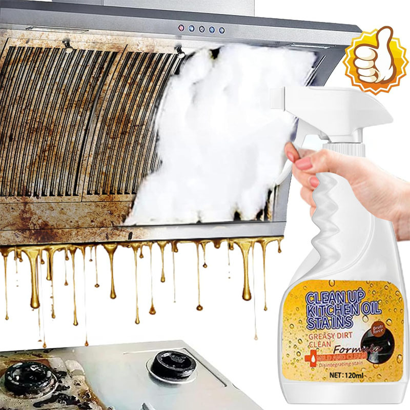 Cut Grease Instantly! No-Scrub Gentle Kitchen Degreaser Spray