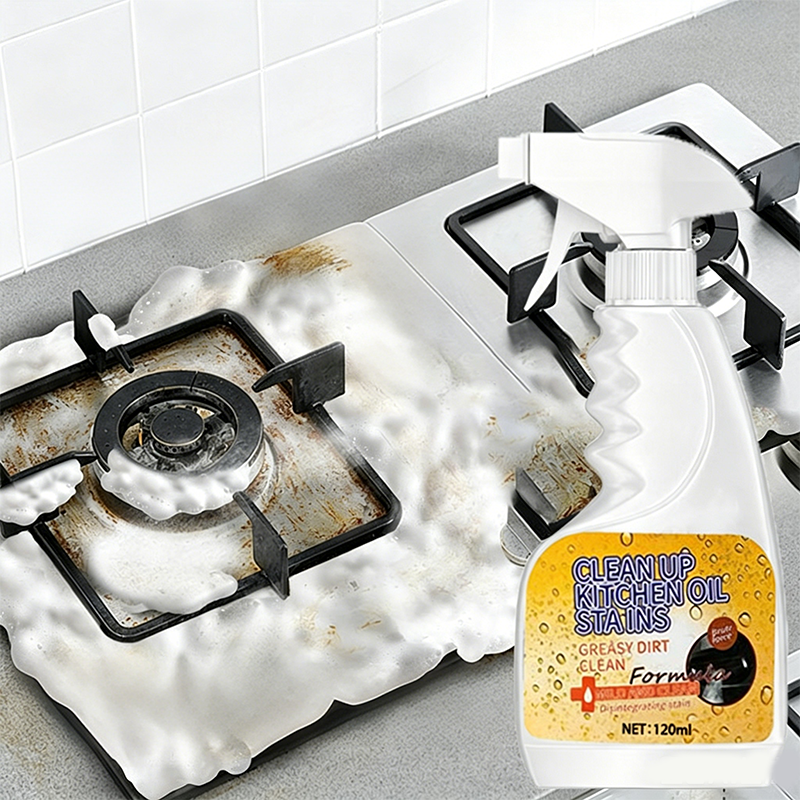 Cut Grease Instantly! No-Scrub Gentle Kitchen Degreaser Spray