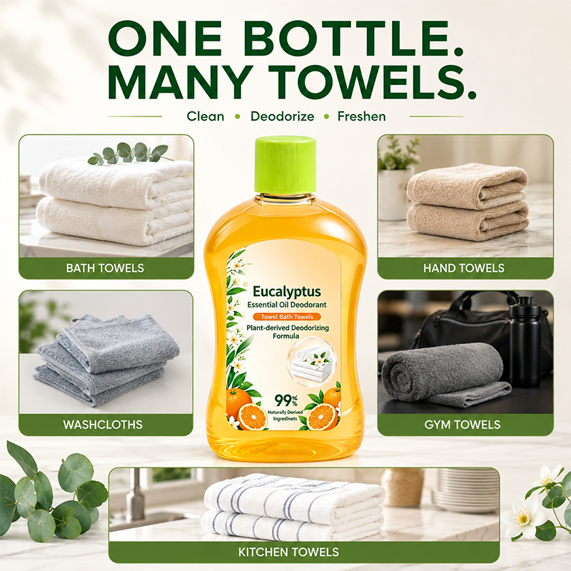 Refresh Towels Instantly! Enzyme No-Odor Soft-Fiber Cleaner