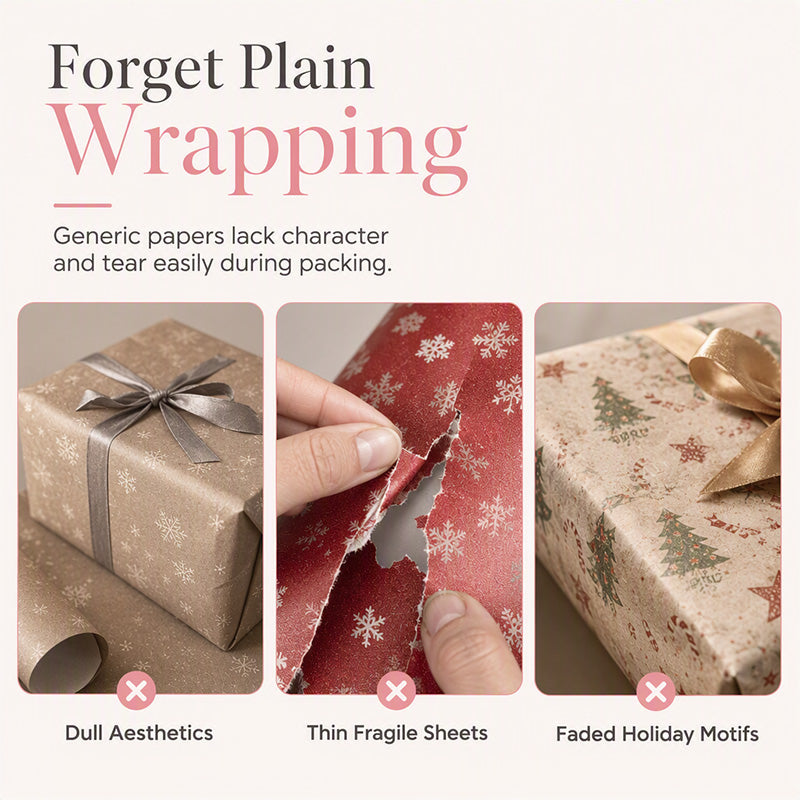 Cute Teddy Bear Christmas Gift Wrapping Paper