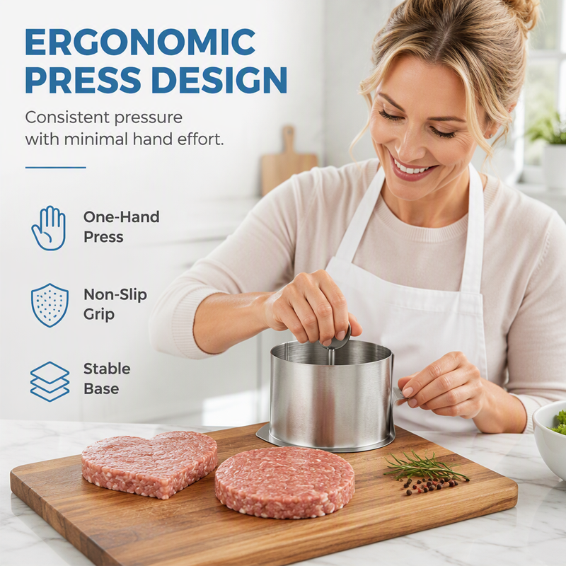 🔥Stainless Steel Dessert Mold and Press Set