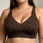 Women's Leopard Print Wireless Push-Up Bra