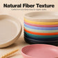 Serve Any Meal Anywhere! Unbreakable Dishwasher-Safe Wheat Plates