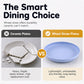 Serve Any Meal Anywhere! Unbreakable Dishwasher-Safe Wheat Plates
