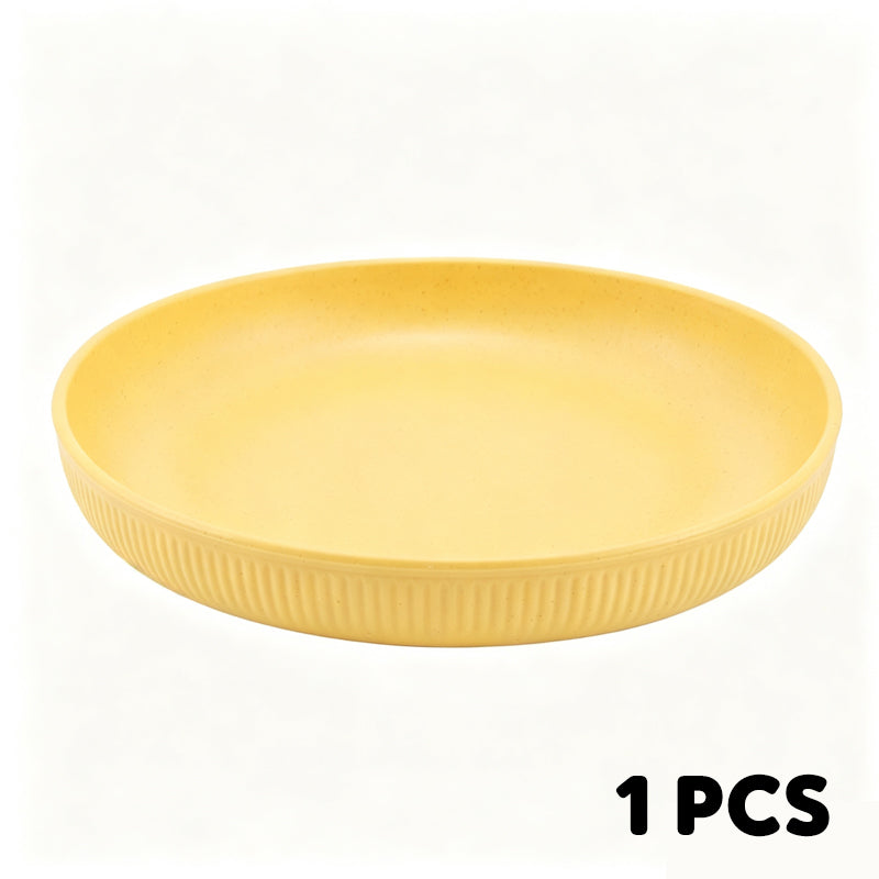 Serve Any Meal Anywhere! Unbreakable Dishwasher-Safe Wheat Plates