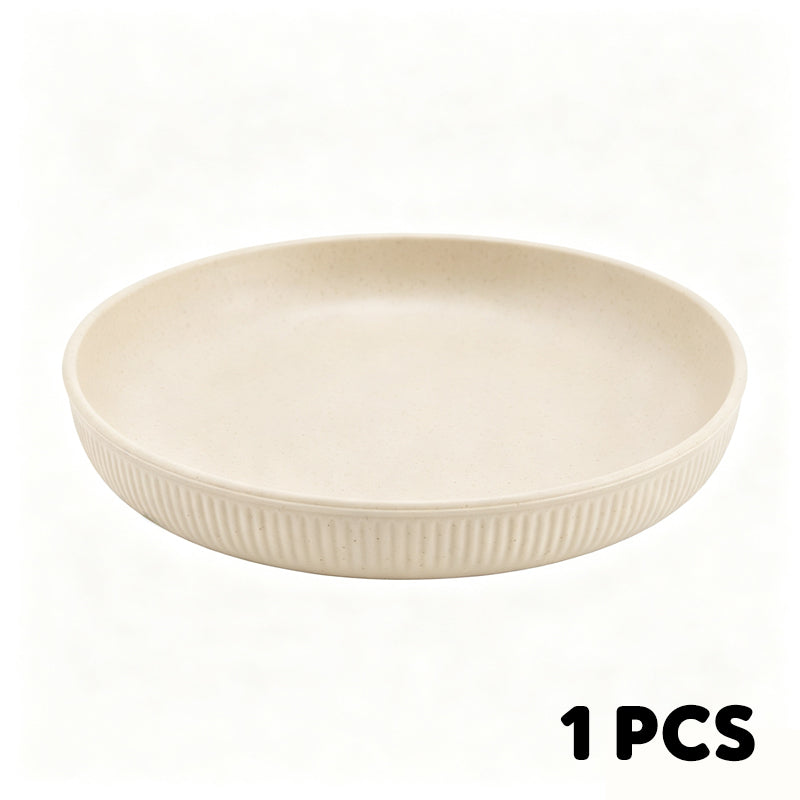 Serve Any Meal Anywhere! Unbreakable Dishwasher-Safe Wheat Plates