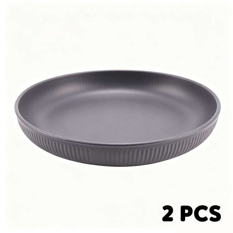 Serve Any Meal Anywhere! Unbreakable Dishwasher-Safe Wheat Plates
