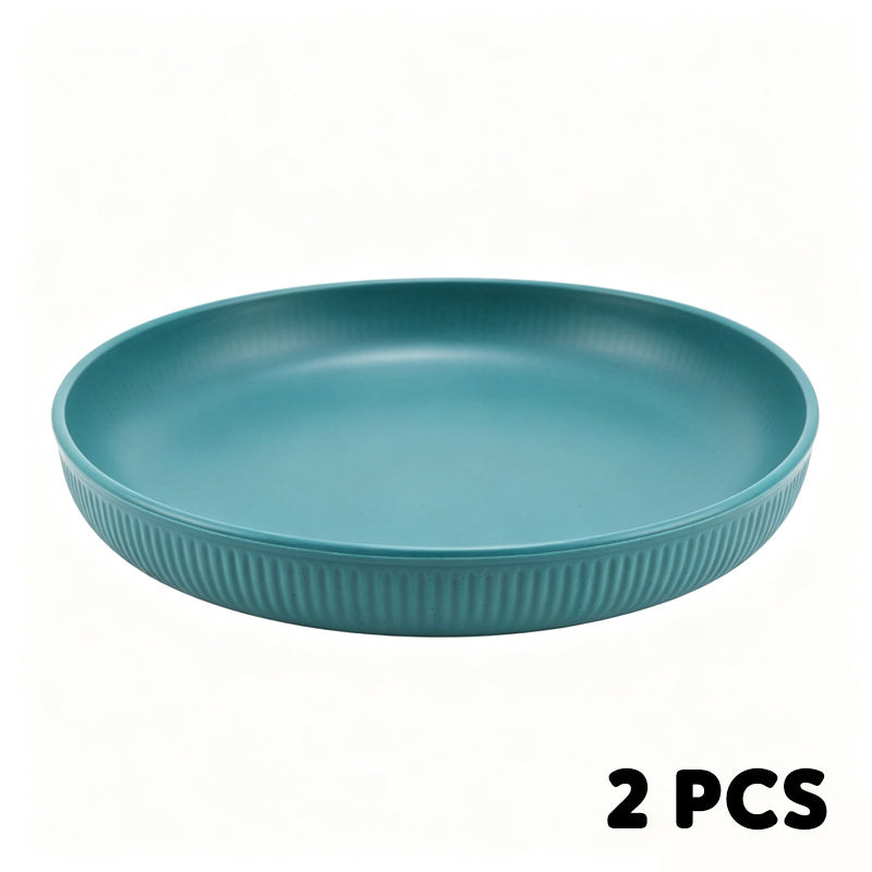 Serve Any Meal Anywhere! Unbreakable Dishwasher-Safe Wheat Plates