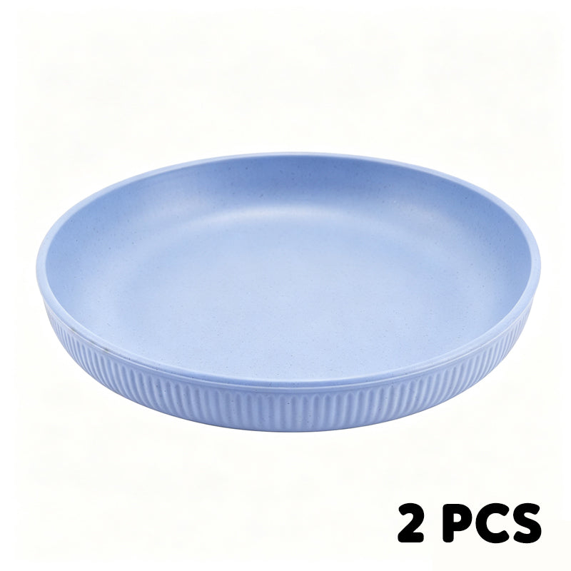 Serve Any Meal Anywhere! Unbreakable Dishwasher-Safe Wheat Plates