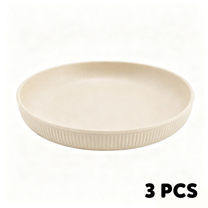 Serve Any Meal Anywhere! Unbreakable Dishwasher-Safe Wheat Plates