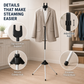 Steam Anywhere Instantly! No-Tip Foldable Tripod Garment Stand