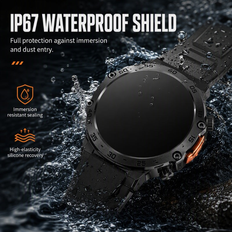 Answer Calls & Light Up Instantly! Rugged Adventure Watch