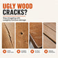 Fill Wood Gaps Instantly! Paintable No-Shrink Repair Filler