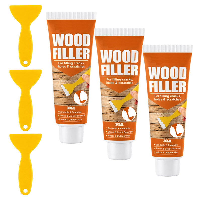 Fill Wood Gaps Instantly! Paintable No-Shrink Repair Filler