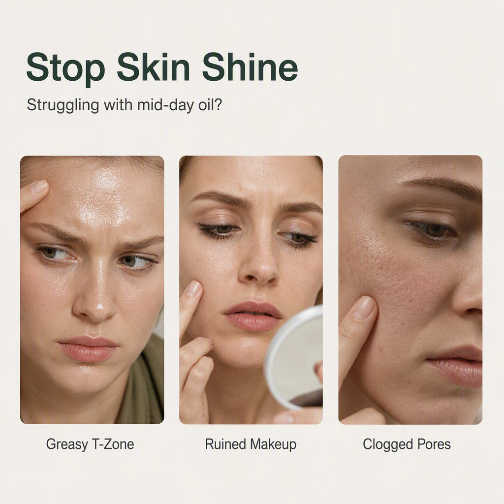 Mattify Shine Instantly! 360° No-Makeup-Disturb Oil Roller