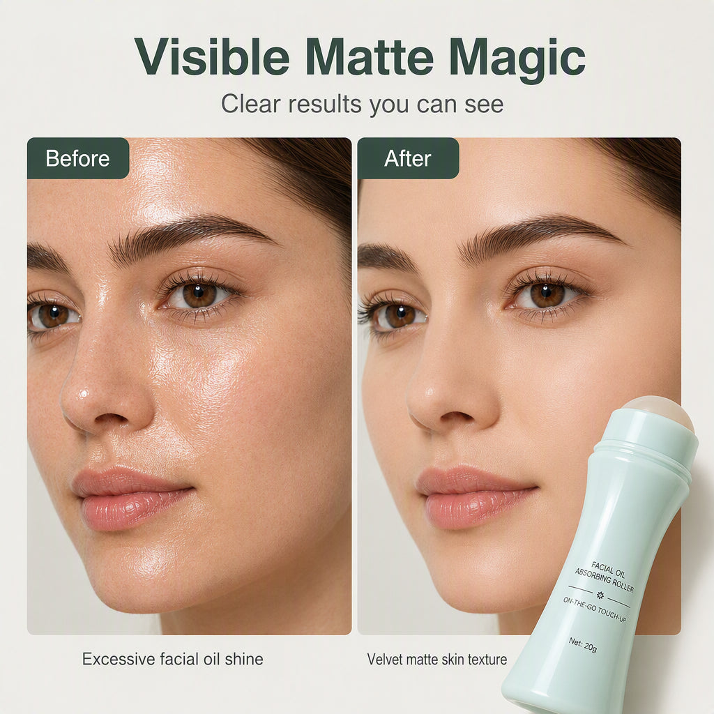 Mattify Shine Instantly! 360° No-Makeup-Disturb Oil Roller
