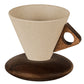Sip in Style Instantly! No-Slip Rustic Wood-Handle Mug