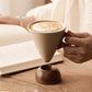 Sip in Style Instantly! No-Slip Rustic Wood-Handle Mug