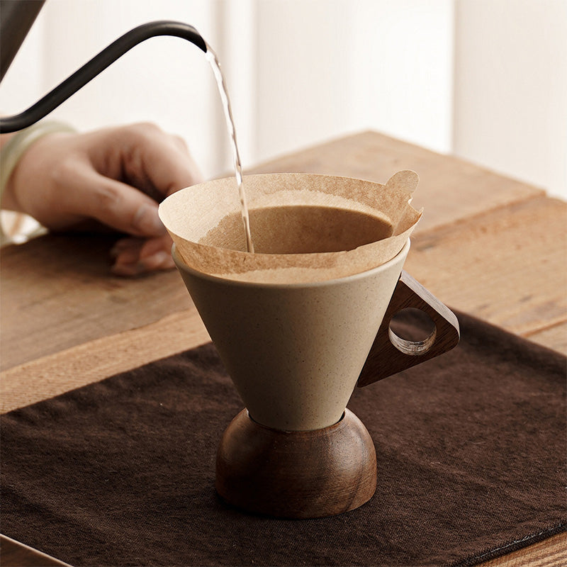 Sip in Style Instantly! No-Slip Rustic Wood-Handle Mug