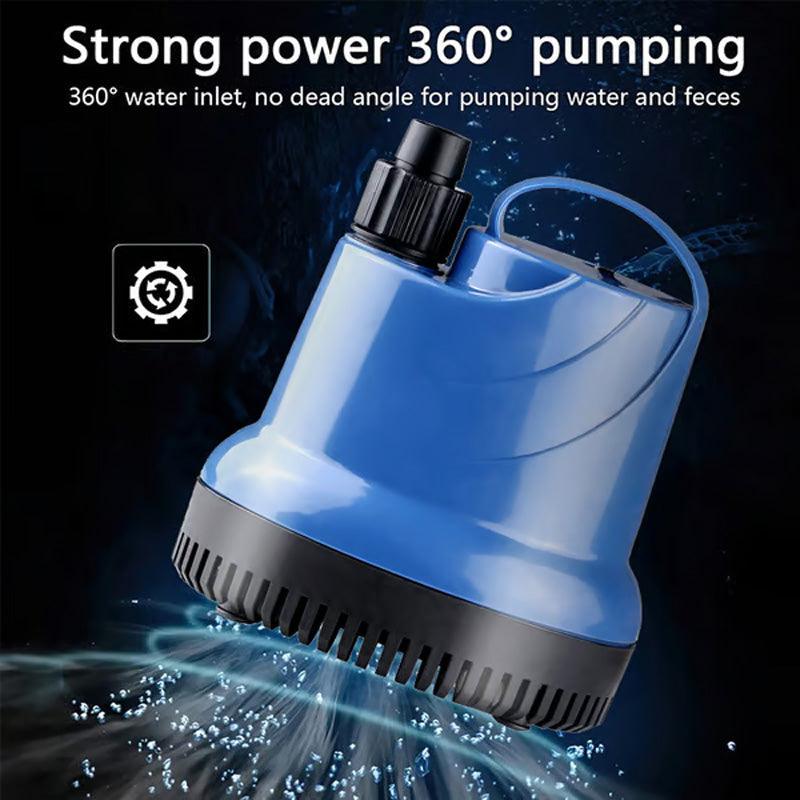 Filter Any Tank Instantly! 360° No-Leak Quiet Aquarium Pump