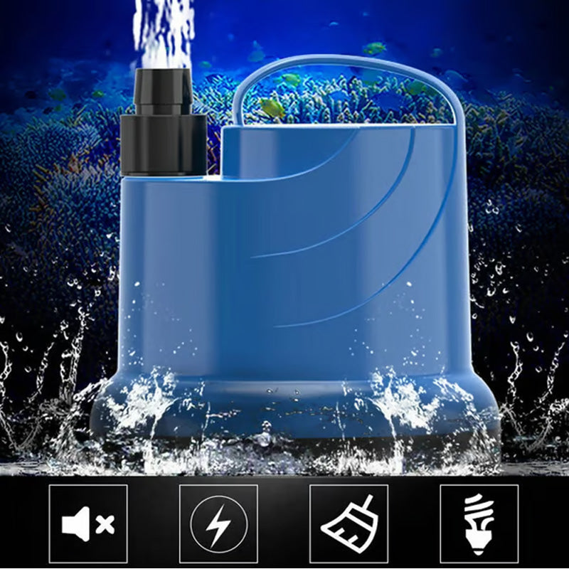 Filter Any Tank Instantly! 360° No-Leak Quiet Aquarium Pump