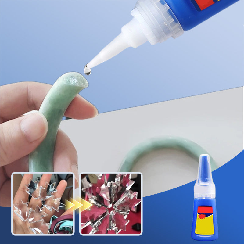 Bond Any Surface Instantly! No-White Waterproof Precision Glue