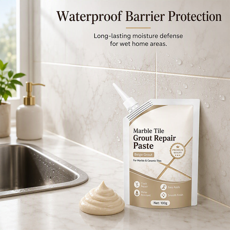 Fill Tile Gaps Instantly! Waterproof No-Crack Grout Repair Paste