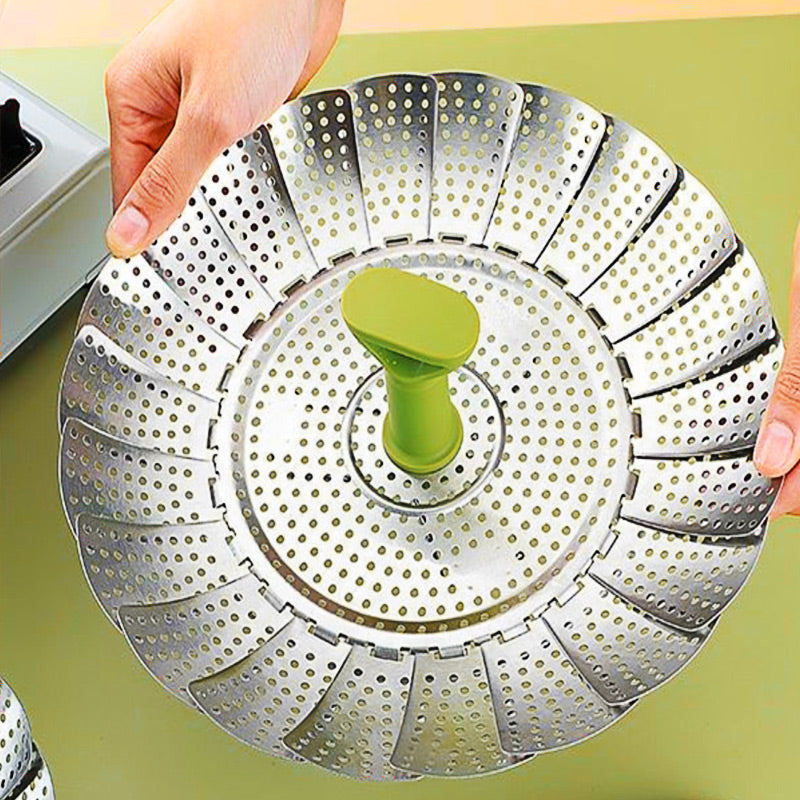 Steam Any Dish Instantly! No-Scratch Expandable Stainless Steamer