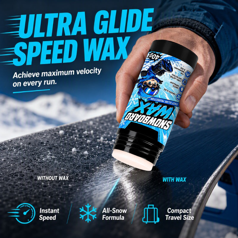 Glide Faster Instantly! Pocket-Size No-Drag Snowboard Wax
