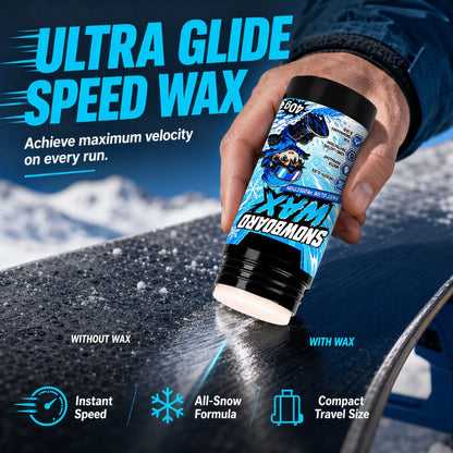 Glide Faster Instantly! Pocket-Size No-Drag Snowboard Wax