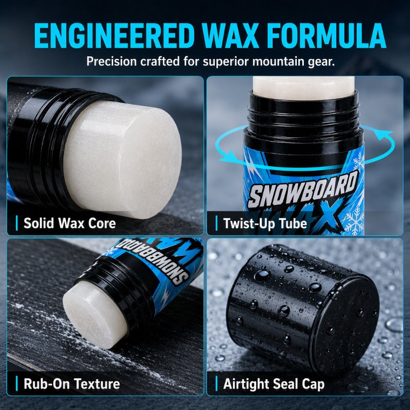 Glide Faster Instantly! Pocket-Size No-Drag Snowboard Wax