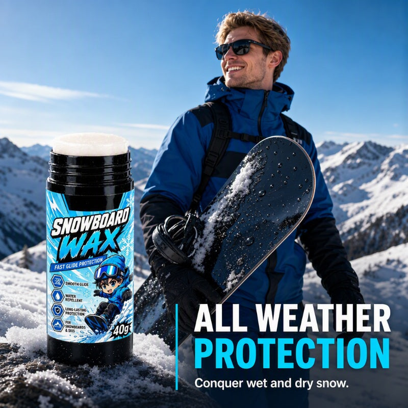 Glide Faster Instantly! Pocket-Size No-Drag Snowboard Wax