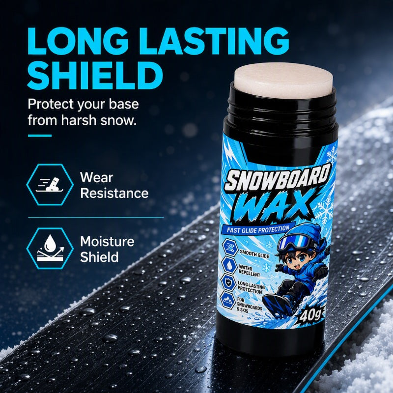 Glide Faster Instantly! Pocket-Size No-Drag Snowboard Wax