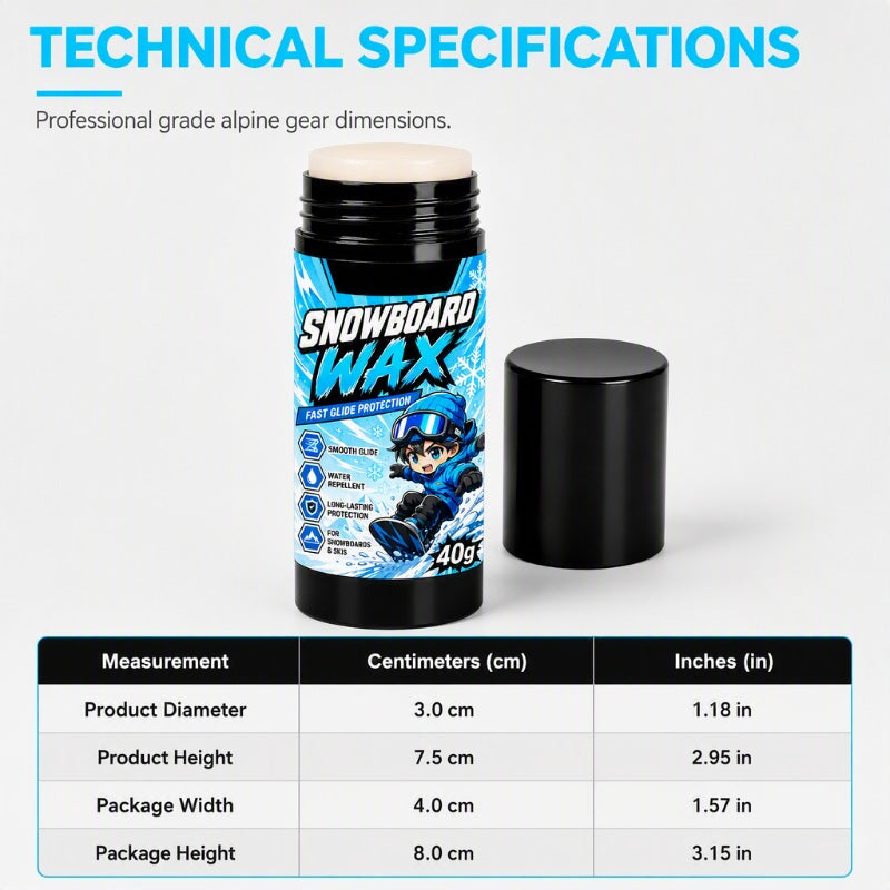 Glide Faster Instantly! Pocket-Size No-Drag Snowboard Wax