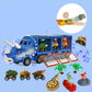 Launch Dino Fun Instantly! Light-Up No-Mess Storage Truck Playset