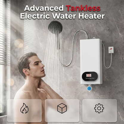 Heat Water Instantly! Tankless No-Wait Digital Shower Heater