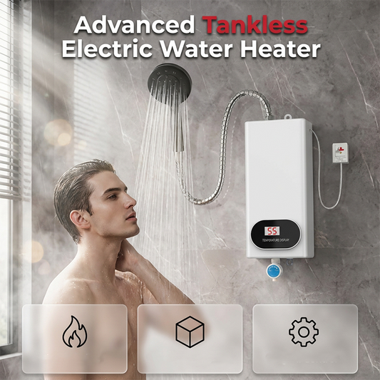Heat Water Instantly! Tankless No-Wait Digital Shower Heater