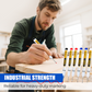Mark Any Surface Instantly! No-Dry Cap-Off Oil-Based Marker
